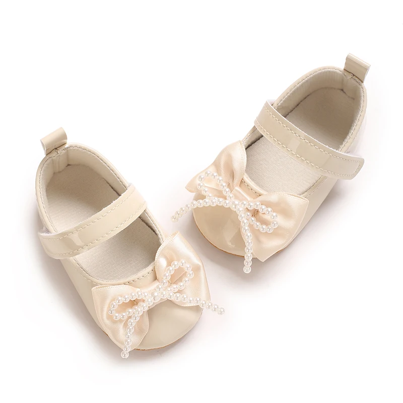 Infant Pre-Walker Shoes 0-1Year Baby Girls Princess Sandals Bowknot Soft Sole Elegant Formal Walking Shoes