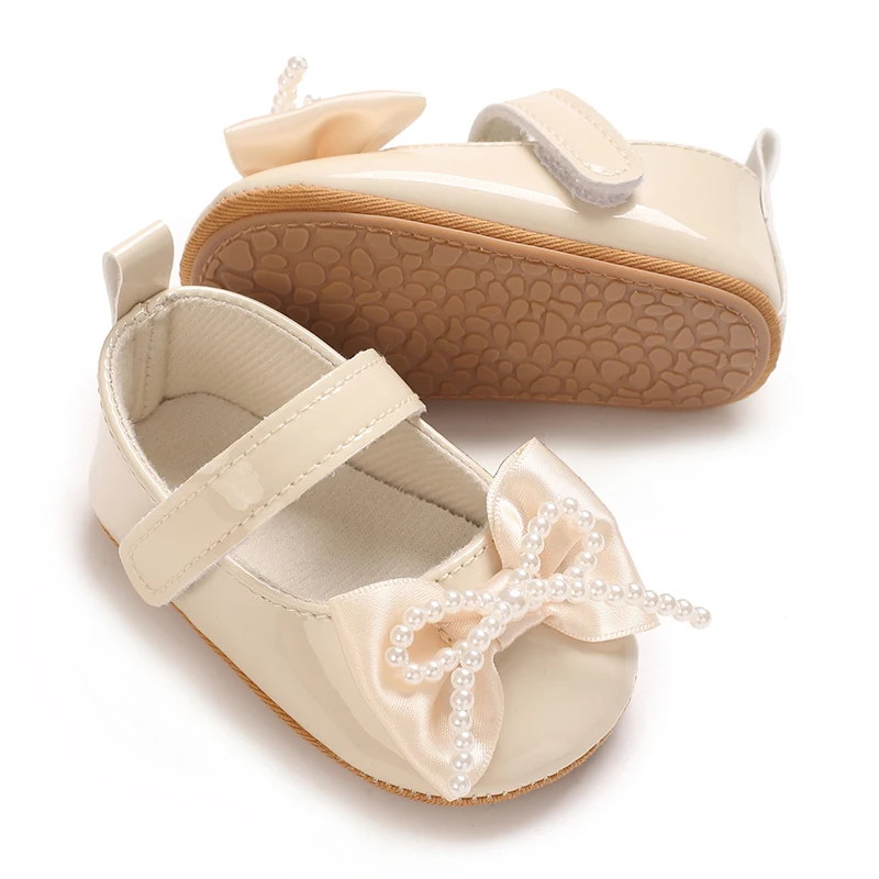 Infant Pre-Walker Shoes 0-1Year Baby Girls Princess Sandals Bowknot Soft Sole Elegant Formal Walking Shoes