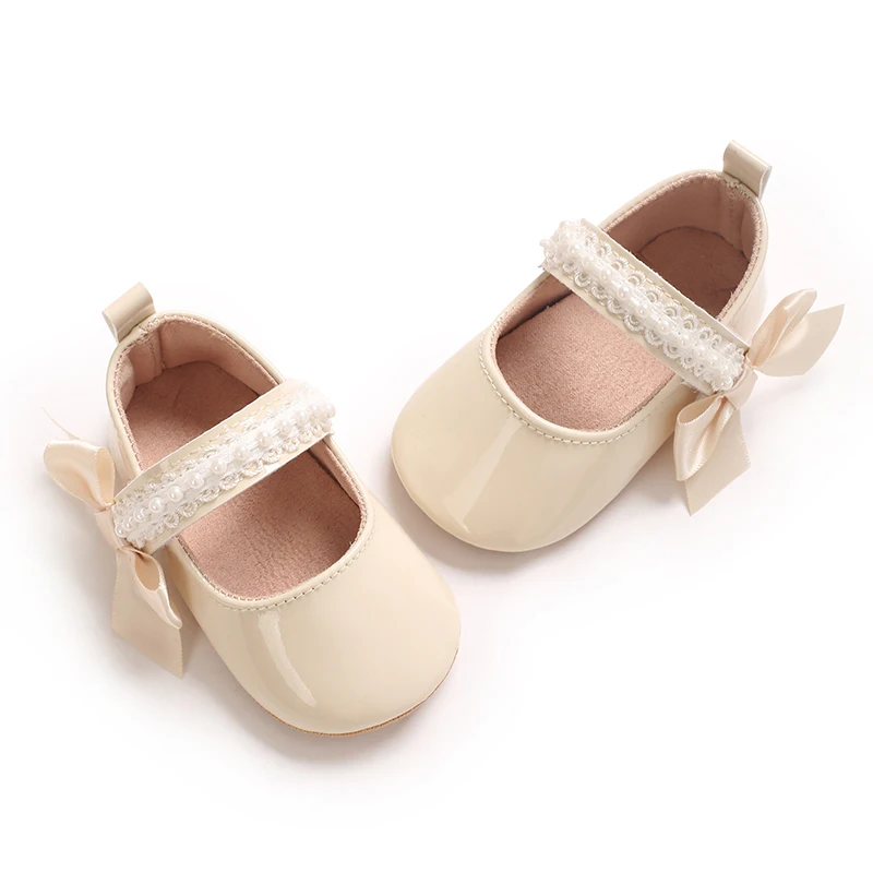 Infant Pre-Walker Shoes 0-1Year Baby Girls Princess Sandals Bowknot Soft Sole Elegant Formal Walking Shoes
