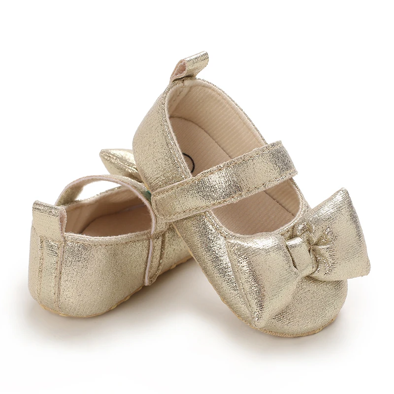 Infant Pre-Walker Shoes 0-1Year Baby Girls Princess Sandals Bowknot Soft Sole Elegant Formal Walking Shoes