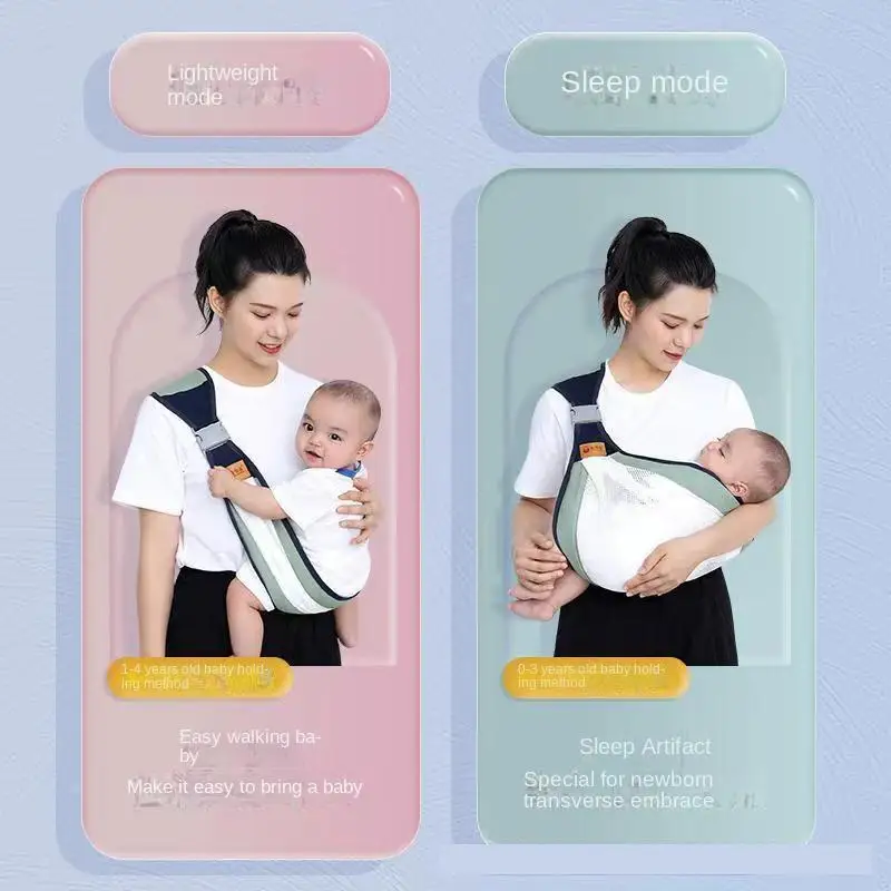 Breathable Baby Carrier For Newborn To Toddler Adjustable Ergonomic Support Front/back Carry Lightweight&Compact Design Backpack