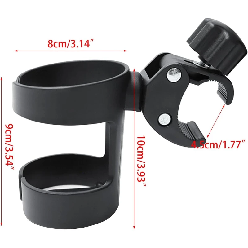 Universal Water Bottle Cup Holder Bike Stroller Milk Bottle Rack for Bicycle Electric Scooter Baby Stroller Outdoor Cycling