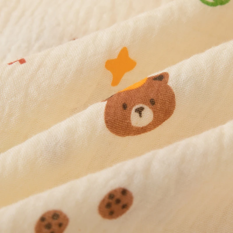 Simple Style Printed Baby Blanket Made of Gauze Material, Newborn Swaddle Blanket, Baby Swaddle Blanket, Gauze Wrap, Bedding, Baby Bath Towel, Infant Products