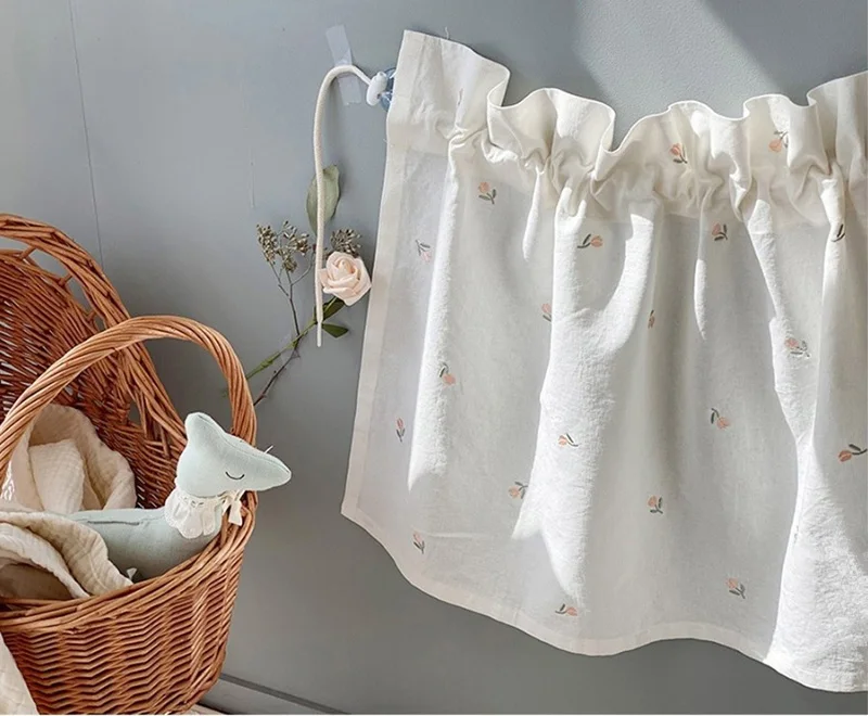 Baby Car Curtain Sun Protection Sunshade for Children UV Protect Window Curtain Kawaii Embroidered Bear Cart Accessories