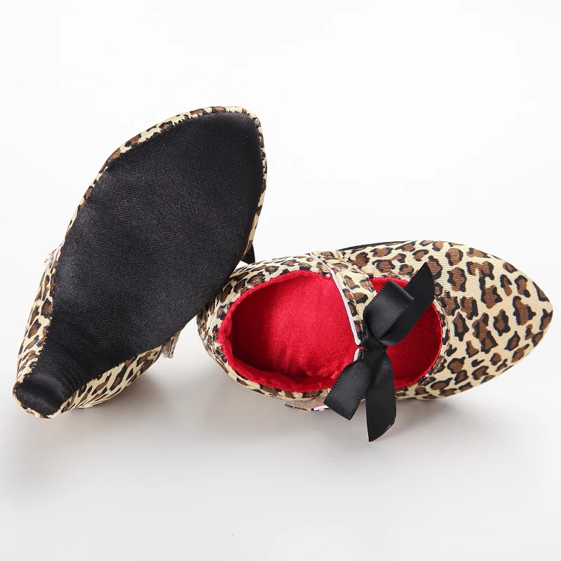Infant Pre-Walker Shoes 0-18M Baby Girls Princess Bow Shoes Solid Color Fashion Party Walking Footwear