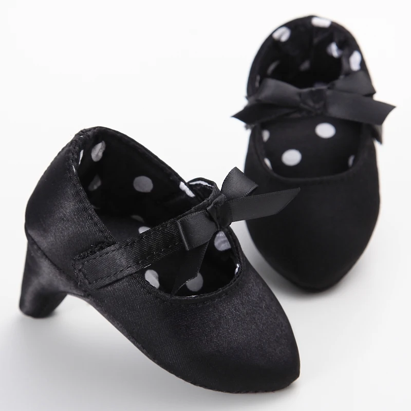 Infant Pre-Walker Shoes 0-18M Baby Girls Princess Bow Shoes Solid Color Fashion Party Walking Footwear