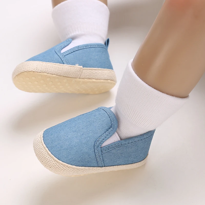 2025 New Baby Canvas Sneakers Anti-slip Soft Plaid Baby Boy Girl Shoes Newborns First Walkers Infant Baby Unisex Casual Shoes