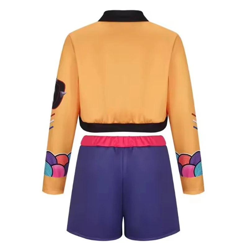 Girl Halloween Cosplay Pop Singer Fashion Clothes Stage Performance Dress Up 3 PCS Jacket Vest Shorts Uniform Show Party Costume