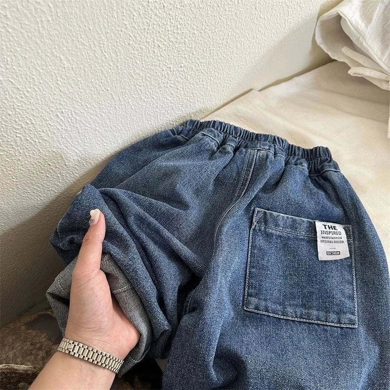 New Spring Summer Children's Clothes Girls Jeans Cotton Loose Baby Boys Harem Pants 1-7Year Toddler Kids Casual Denim Trousers