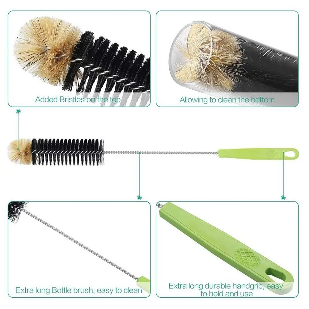 Practical Useful Milk Bottle Brush Suspensible Food Grade Glass Cleaner Multi-function Cleaning Brush