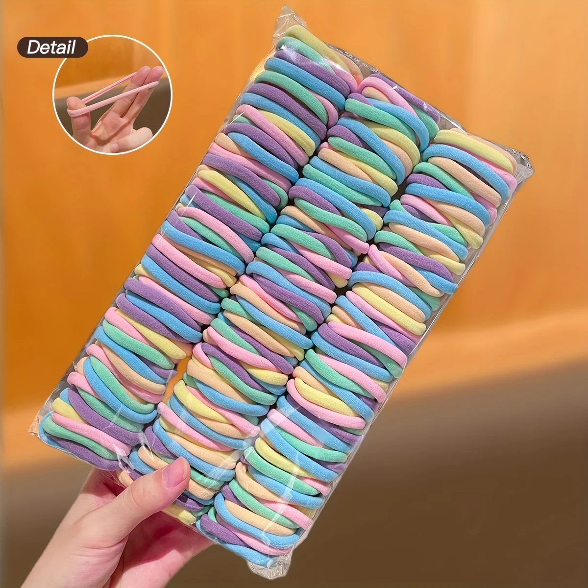 Random 200/600Pcs Women's Model, Large Hair Tie Combination, Suitable for Daily Use, Recommended Gift Hair Accessories