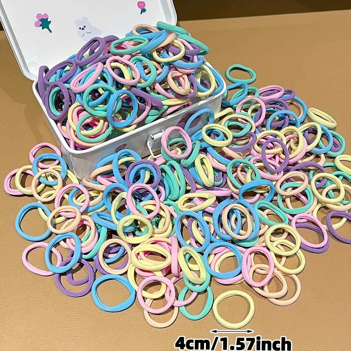 Random 200/600Pcs Women's Model, Large Hair Tie Combination, Suitable for Daily Use, Recommended Gift Hair Accessories