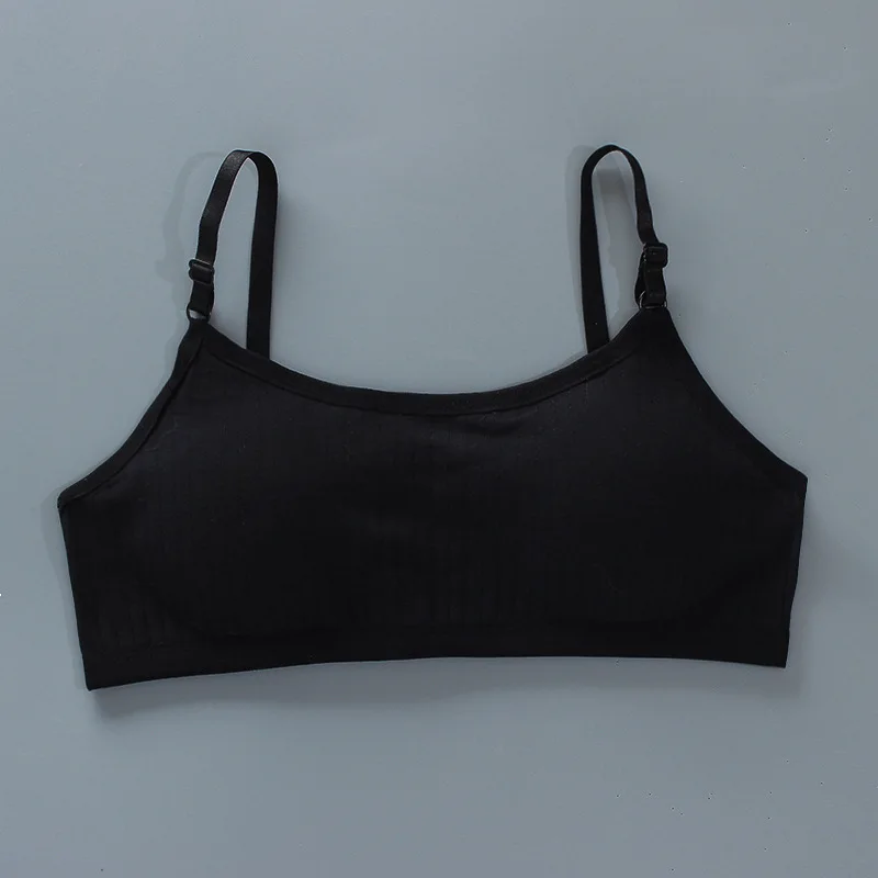4pcs/Lot Teenage Girls Training Bras Seamless Middle High School Students Vest Bra Kids Children Back Buckle Bra Teens Underwear