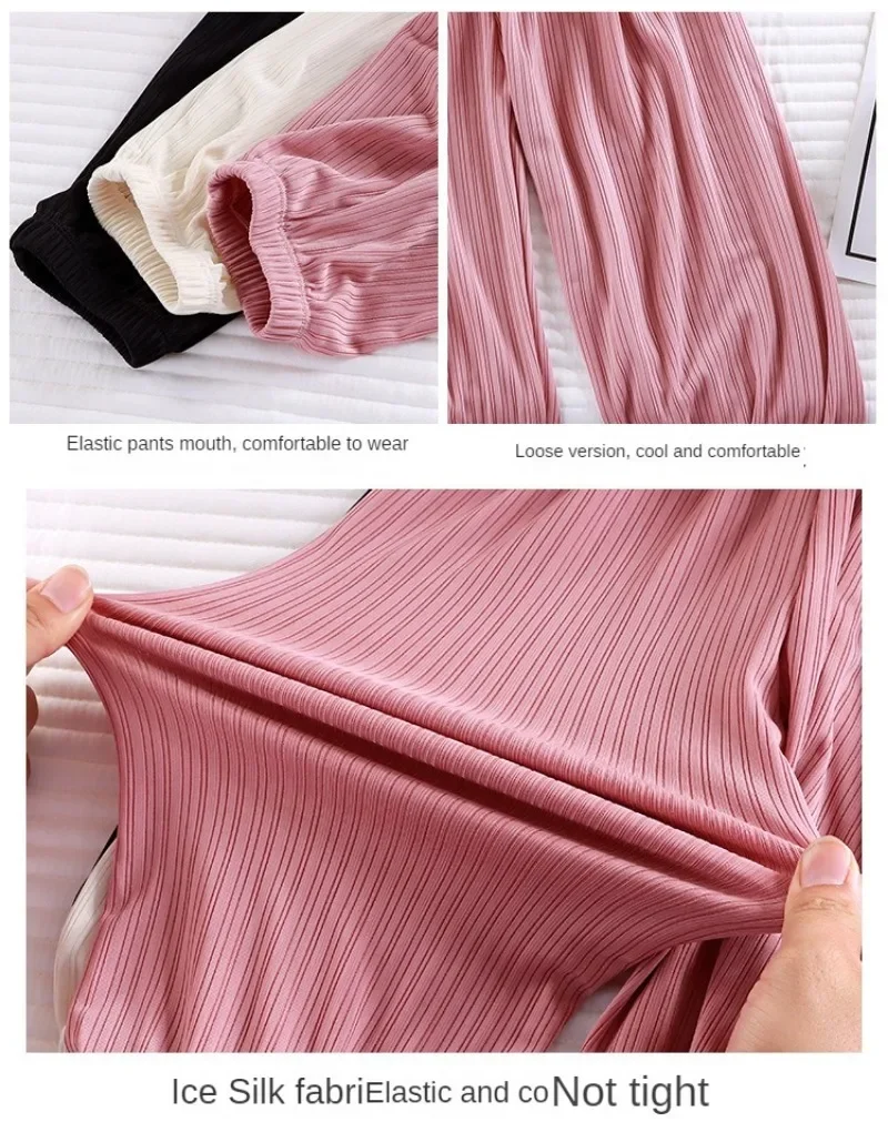 Summer Boys Girls Pants Casual Baby Kids Loose Pants Girl Breathable Pant Children Clothing
