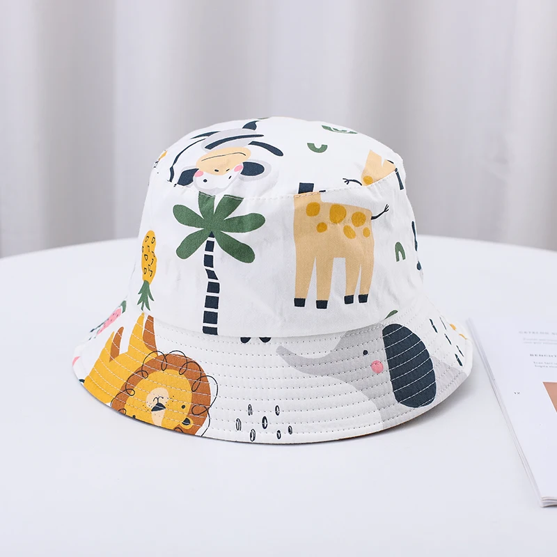 Summer Panama Baby Girls Hat Autumn Cartoon Boys Fisherman Hat Baby Sun Hat Outdoor UV Bucket Hat for Kids Toddler Bonnets