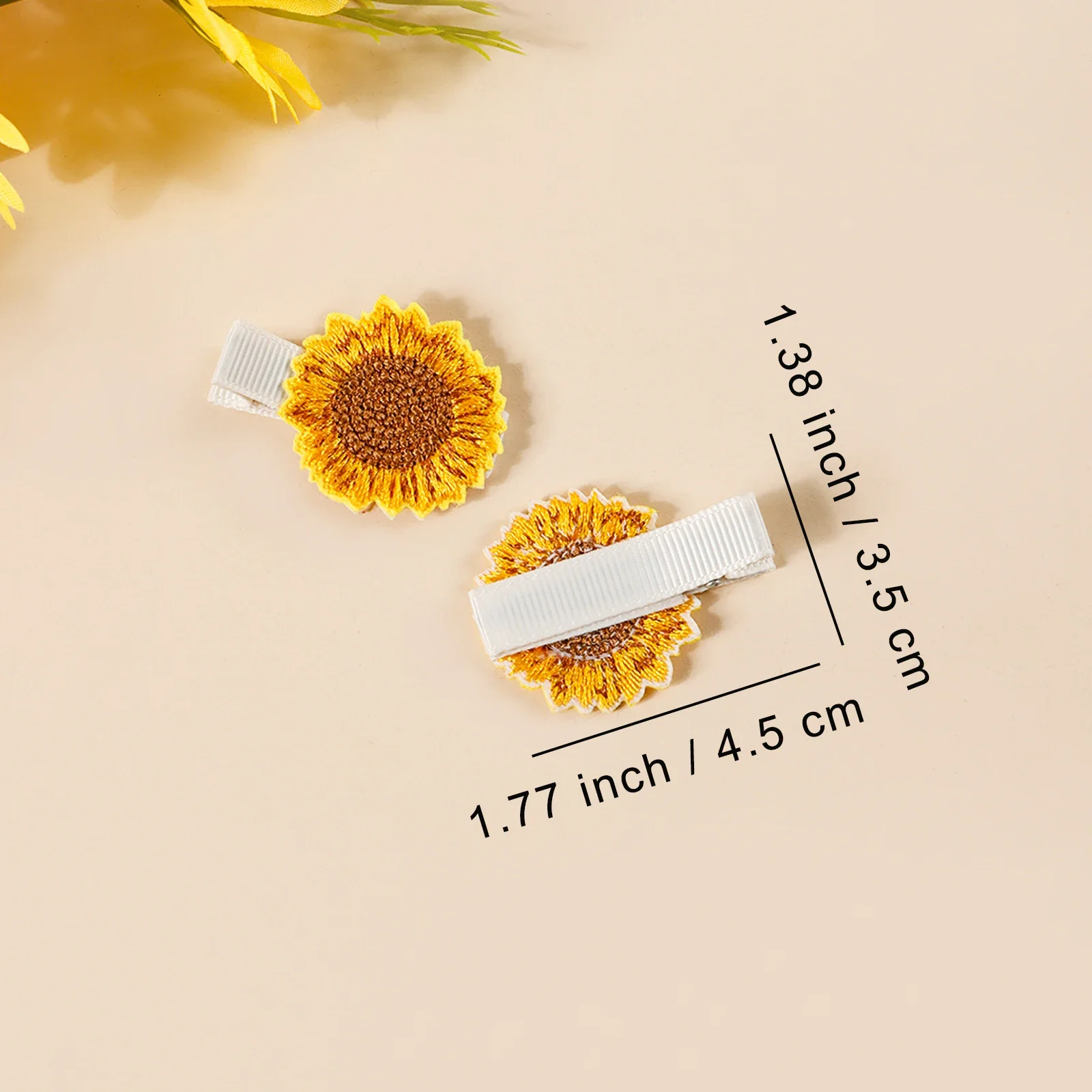 10Pcs Strawberry Cherry Sunflower Cloth Clip Baby Cute Combination Hairpin Children's Hair Accessories For Taking Photos Outside