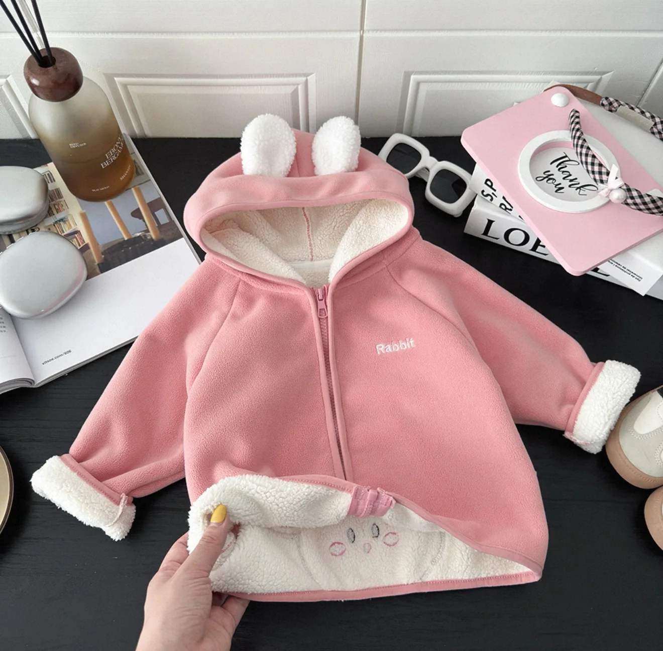 2026 Kids Winter Coat Thickened Fleece Jacket Cartoon Animal Hooded Outerwear for Boys Girls Warm Winter Children Clothing