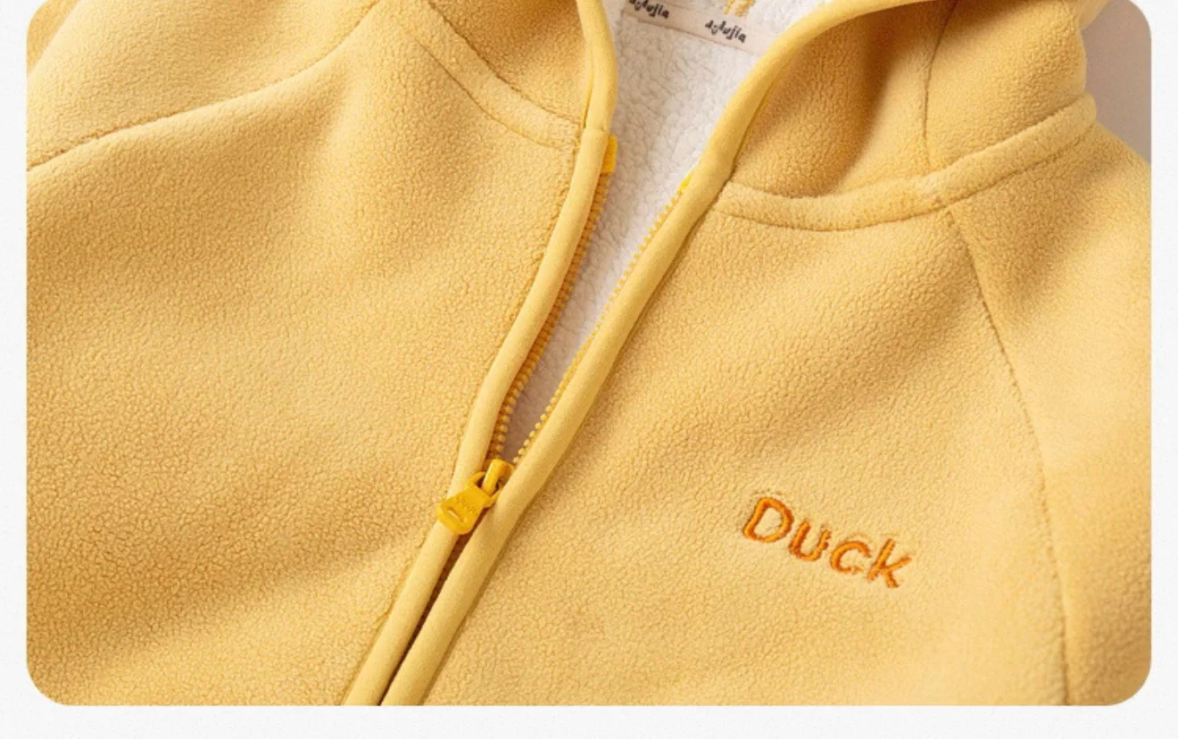 2026 Kids Winter Coat Thickened Fleece Jacket Cartoon Animal Hooded Outerwear for Boys Girls Warm Winter Children Clothing