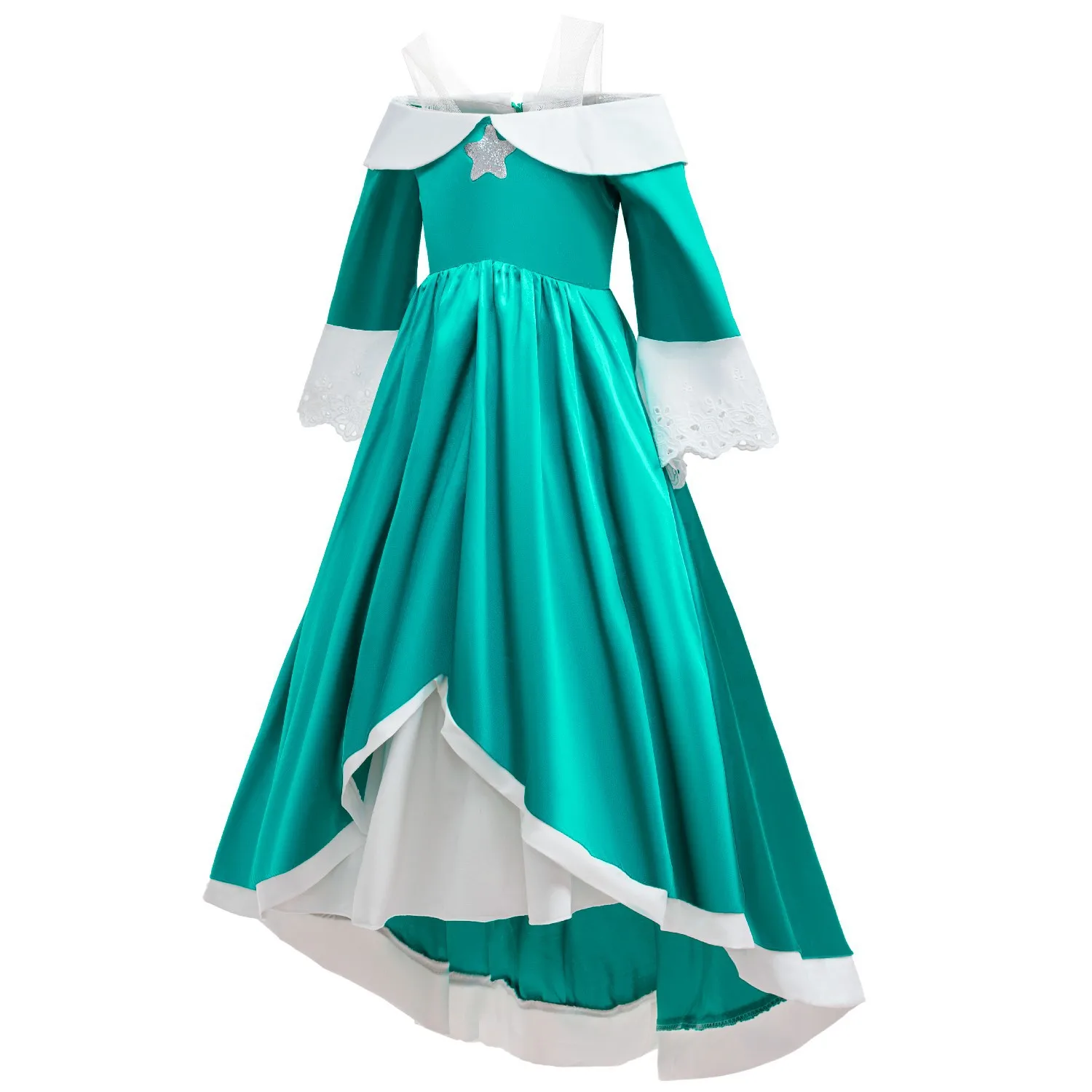 2026 New Movie Kids Rosalina Princess Dress Girls Cosplay Halloween Disguise Costume Birthday Vestido Kids Carnival