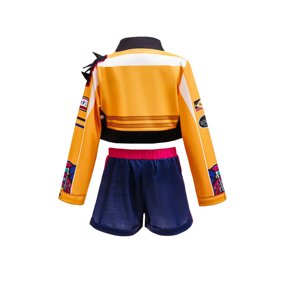 Kids Role Play Outfit Long Sleeve Top Plus Shorts Two Piece Suit Birthday Carnival Fashion Daily Kpop Stage Style Clothing Set