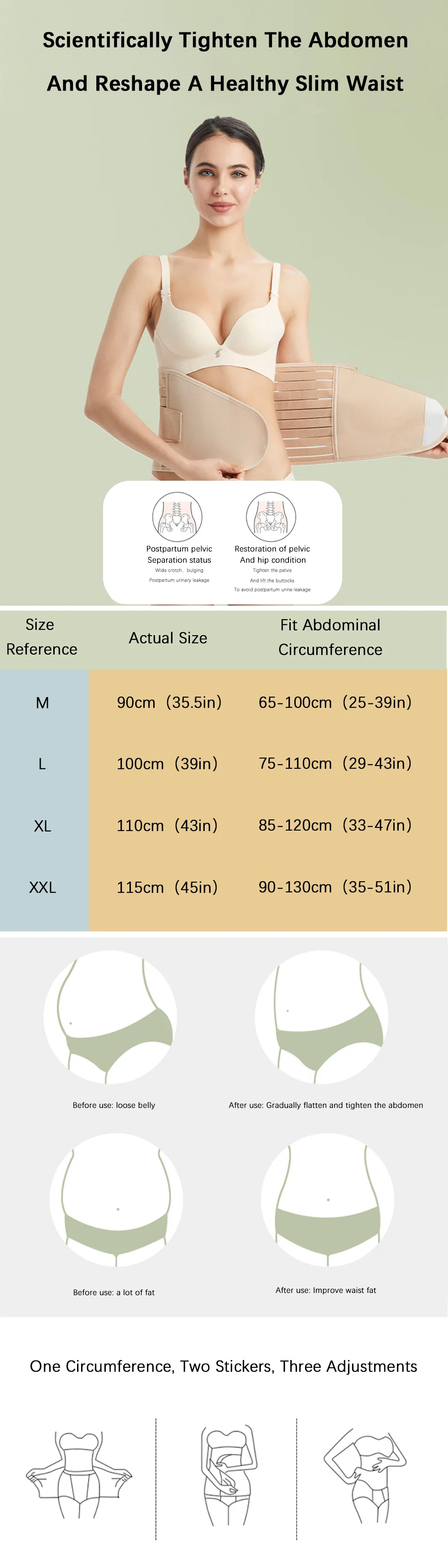 Corset Postpartum Belly Band Pregnant Women Tummy Belly Pelvis Belt Wrap Waist Trainer Recovery Bandage Strap Body Shaper
