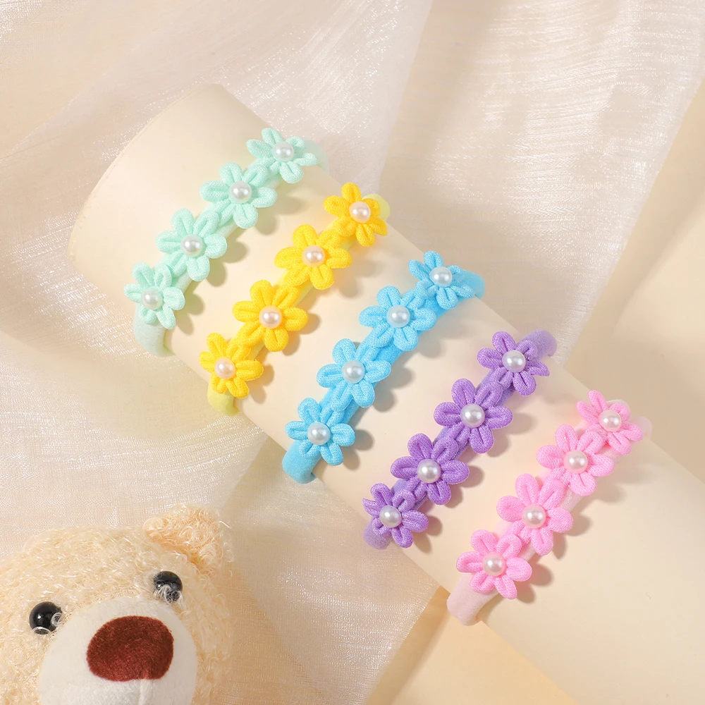 15Pcs/Set Cute Soft Bowknot Headband for Baby Girls Elastic Flower Bows Hairband Infant Toddler Kids Headwear Hair Accessories