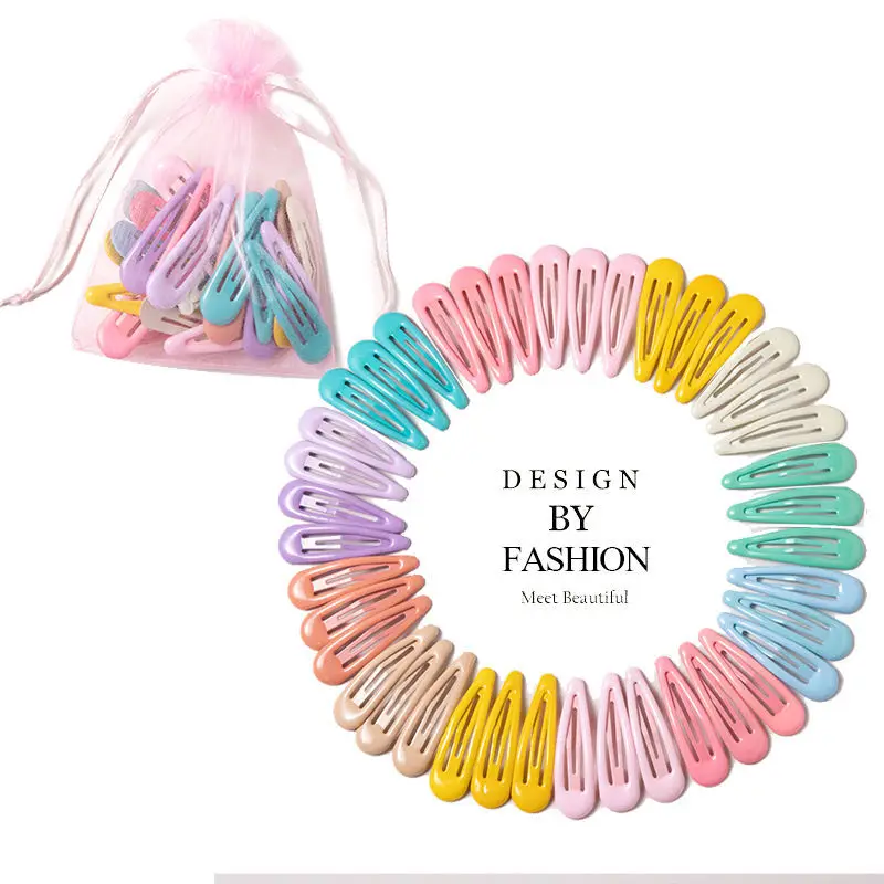 40PCS to 10PCS Hair Clips Girls Cute Candy color Hair Accessories Candy Color Style Hair Clips Toddler Hair Wear Headdress