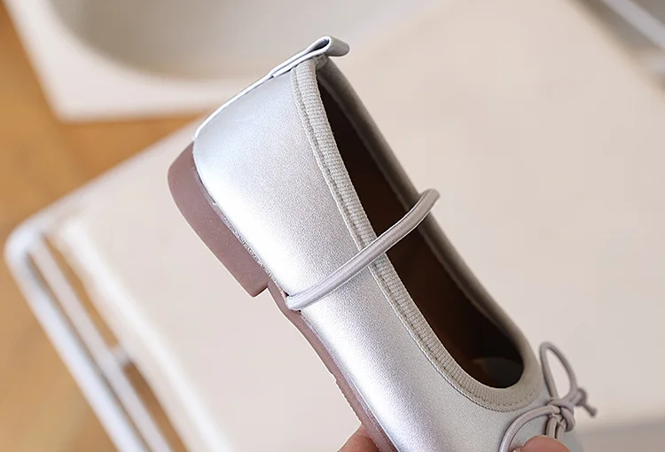 Children Flats Spring Summer Autumn Kids Shoes Girls Oxfords School Gold Silver Toddler Soft Pu Leather Shoes For Girl