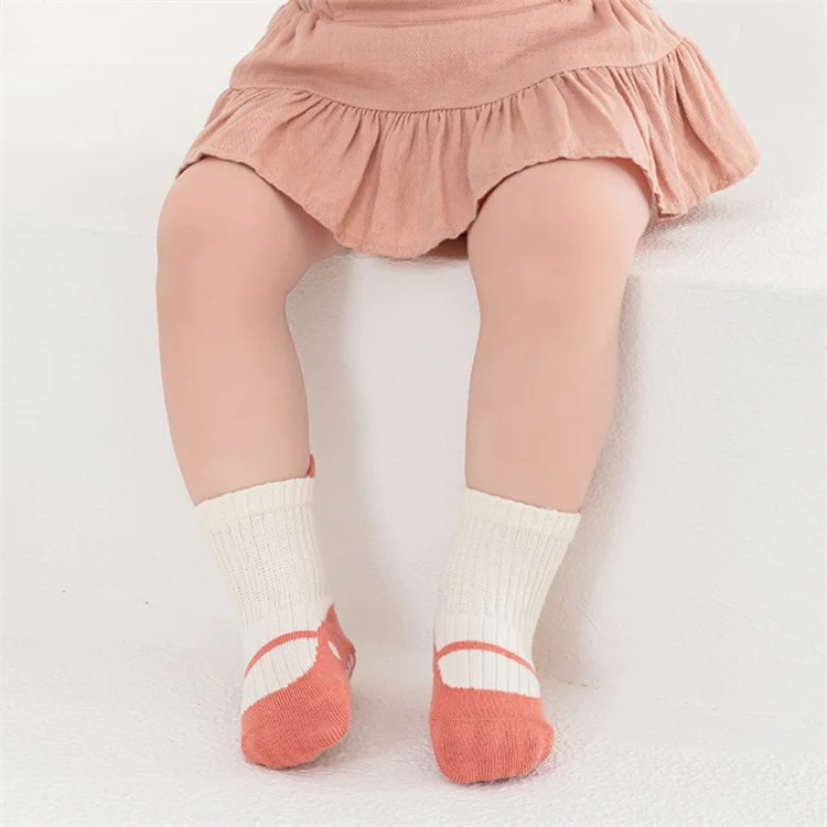 3Pairs/lot Children's Socks For Girls Boys Cotton Soft Toddler Floor Home Socks For Baby Elegant Fashion Kids Sock Anti-slip New