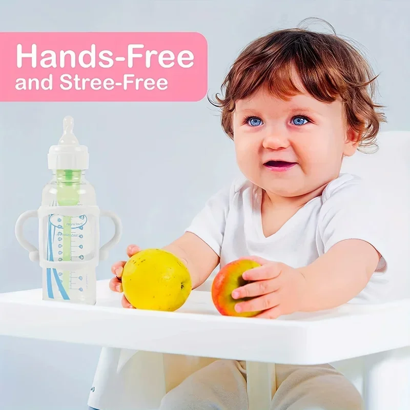 Easy Grip Handle, Can Accommodate Most Bottles - BPA-free Soft Silicone ,Silicone Bottle Handle For Narrow Baby Bottles
