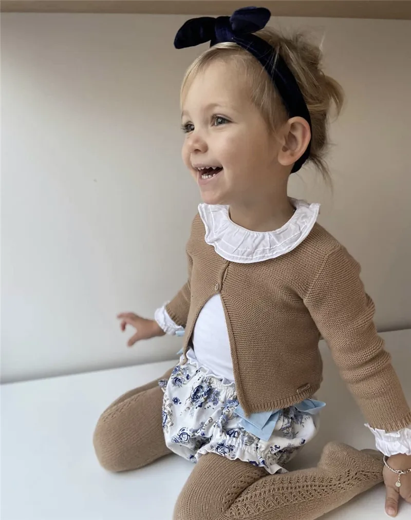 Baby Boys Girls Tights Autumn Cotton Kids Toddler Stockings Breathable Solid Cute Infant Hollow Princess Pantyhose For 0-6Yrs