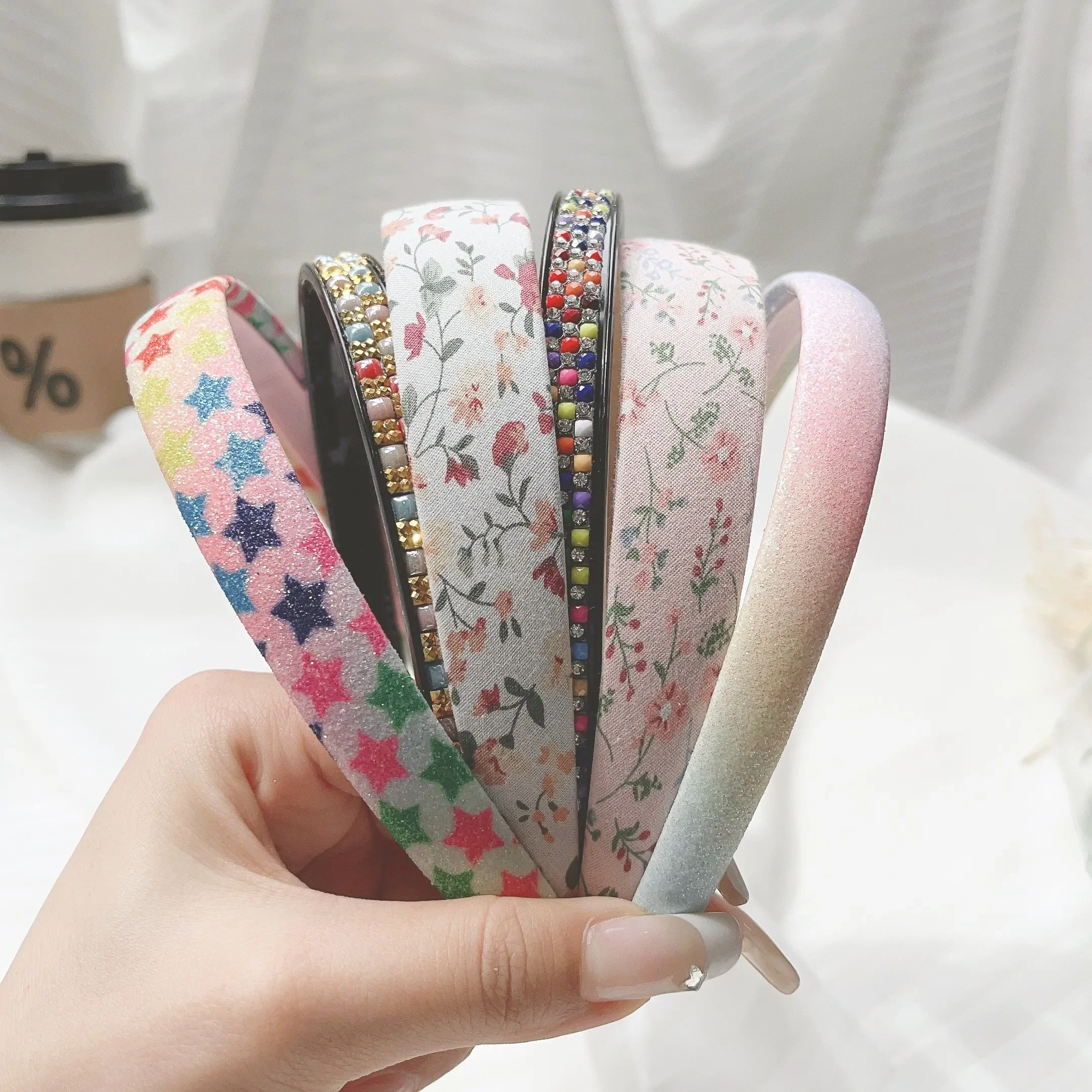 3Pcs/Set Women Girls Cloth Hair Bands Flower Pearl Headband Hairband Hair Hoop Female Fashion Hair Accessories Headwear Gifts