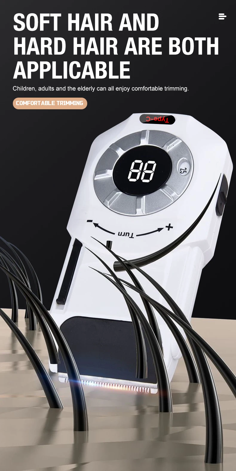Hair Clipper, Electric Push Clipper, Household, Children's, Adult Style, Electric Push, Electric Shaver Hair Salon