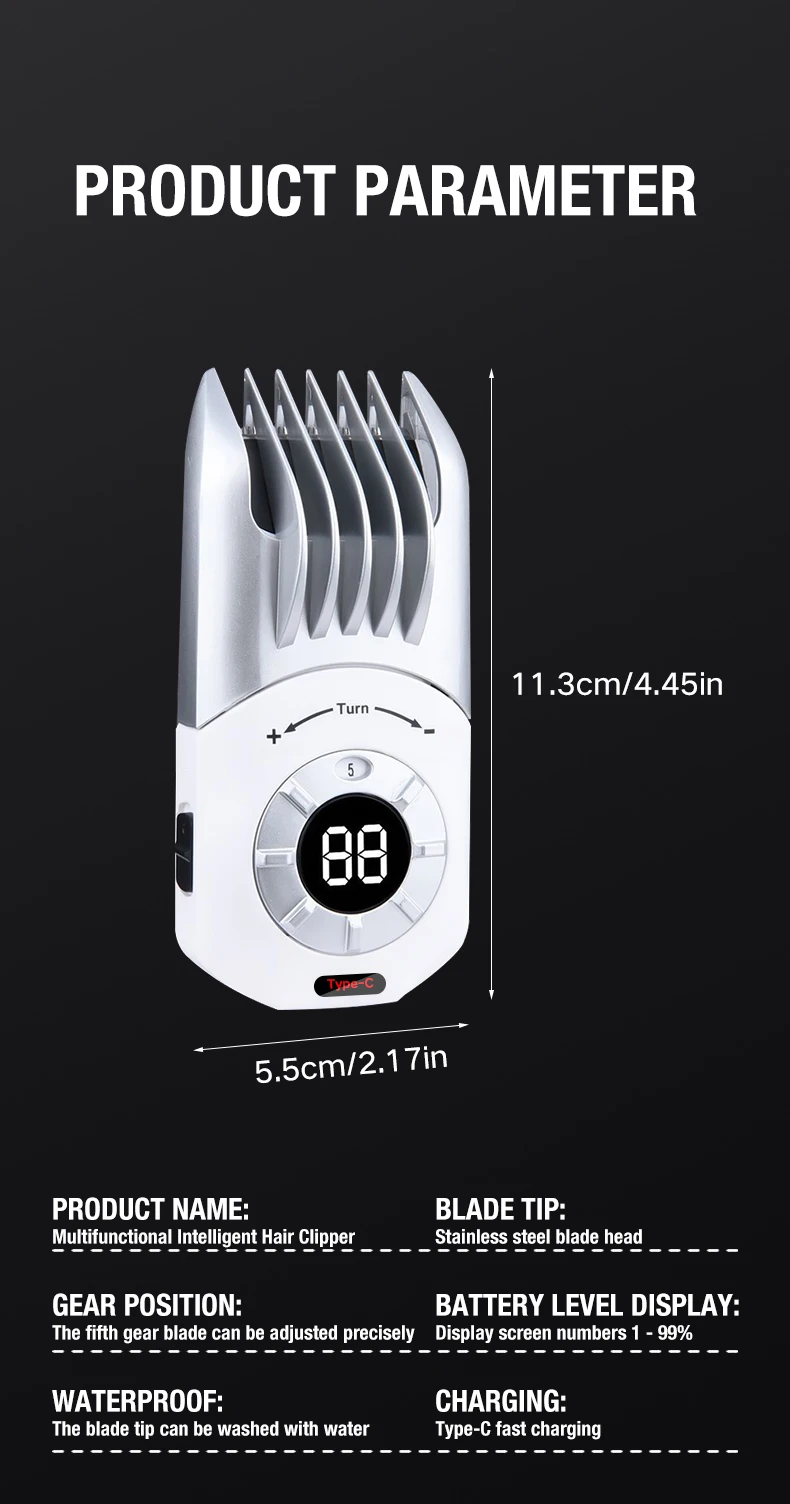 Hair Clipper, Electric Push Clipper, Household, Children's, Adult Style, Electric Push, Electric Shaver Hair Salon