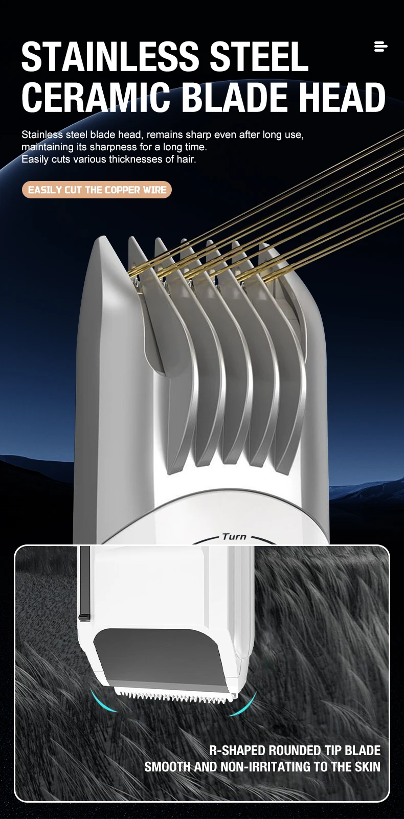 Hair Clipper, Electric Push Clipper, Household, Children's, Adult Style, Electric Push, Electric Shaver Hair Salon