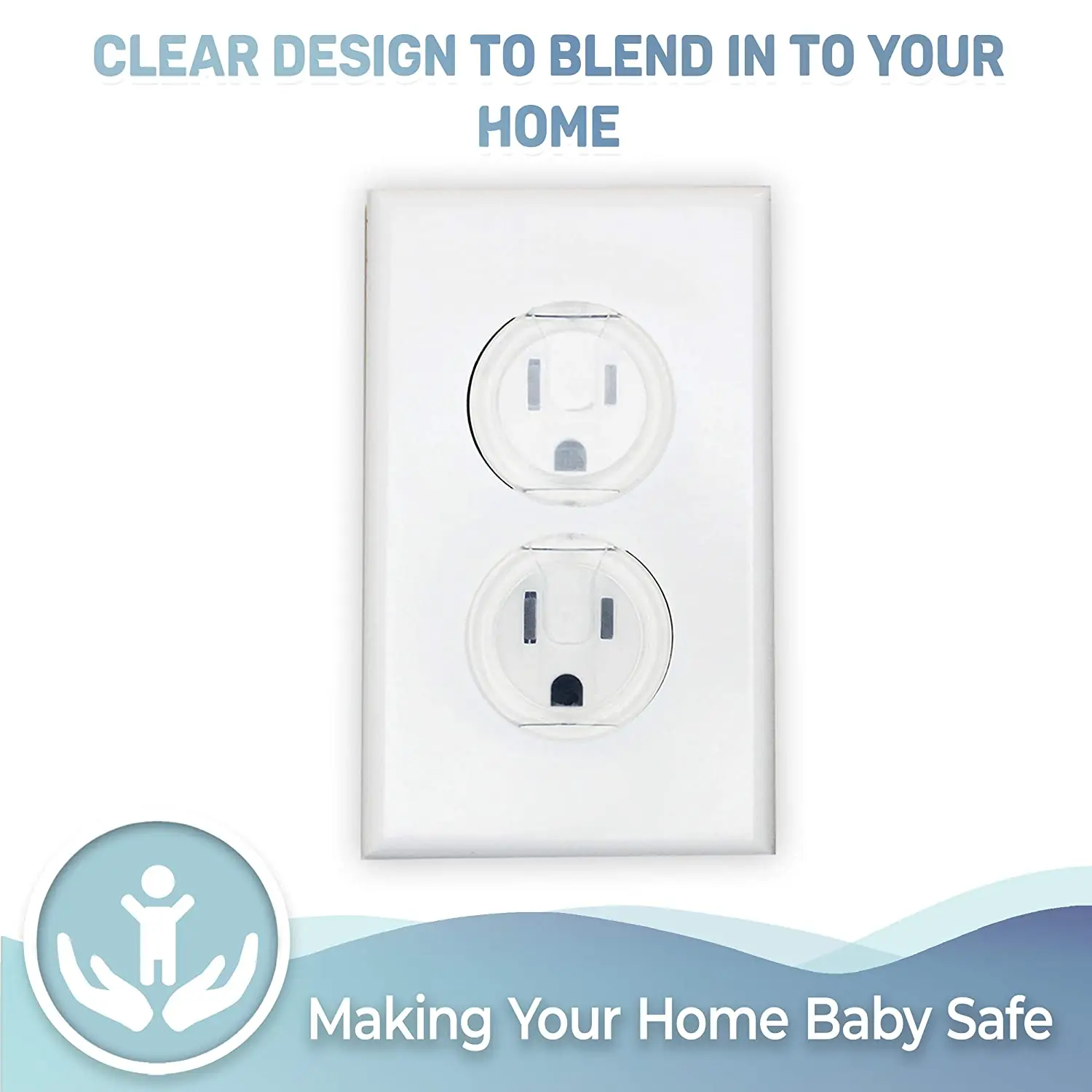 10pcs Outlet Covers, American Standard Baby Proofing Safety Child Secure Electric Plug Protectors