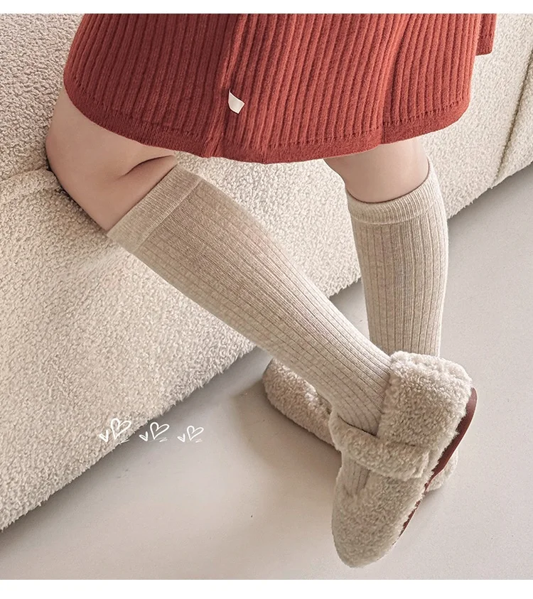 Children's Socks For Girls Boys Casual Kids Student Stockings Cotton Spring Autumn Baby Long Calf Child Sock College Style 3-12Y
