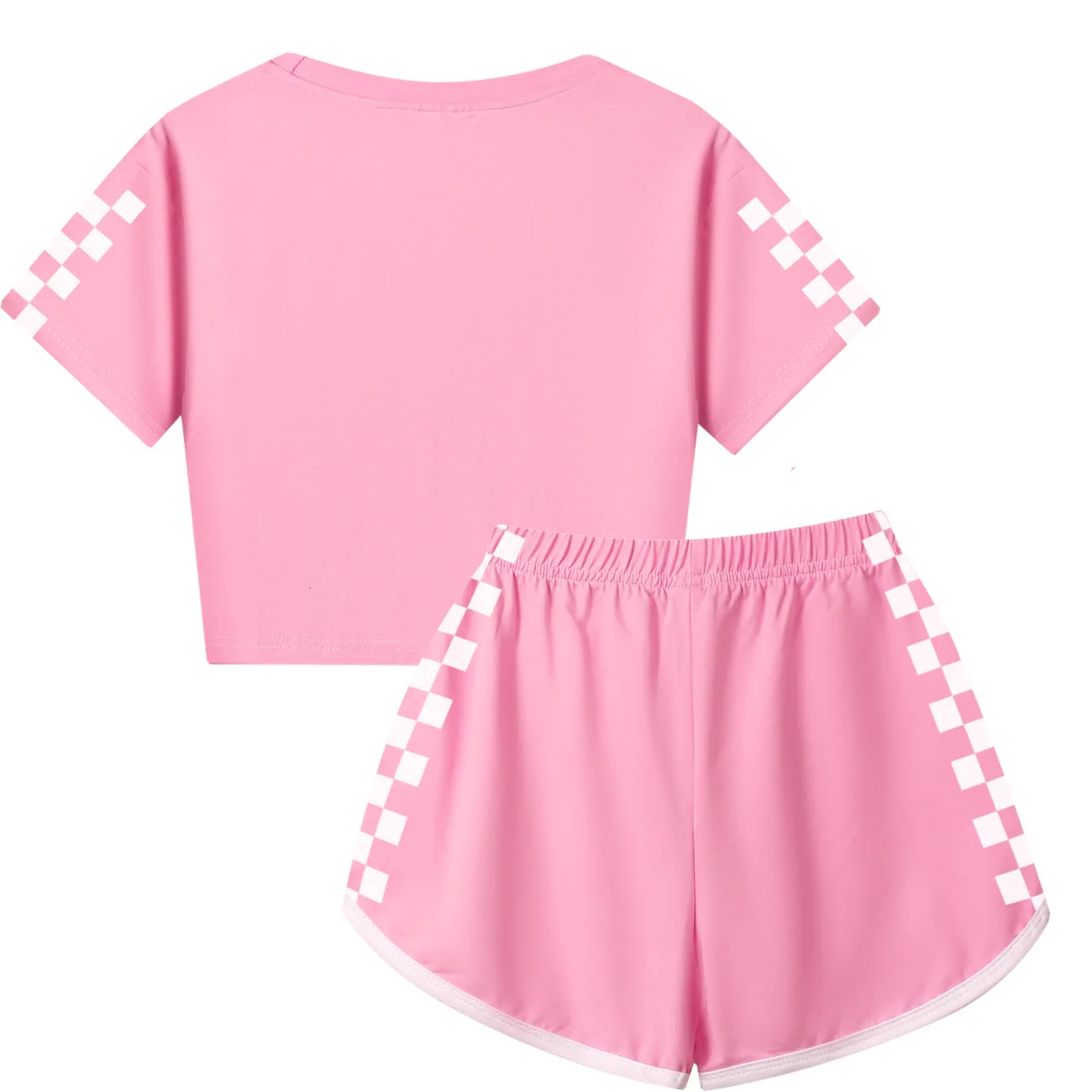 Girls T Shirt Katseye Beautiful Chaos T-shirt And Shorts Clothes Set Outfit Tee Gift for Kids Graphic Short Sleeve Shirt Summer