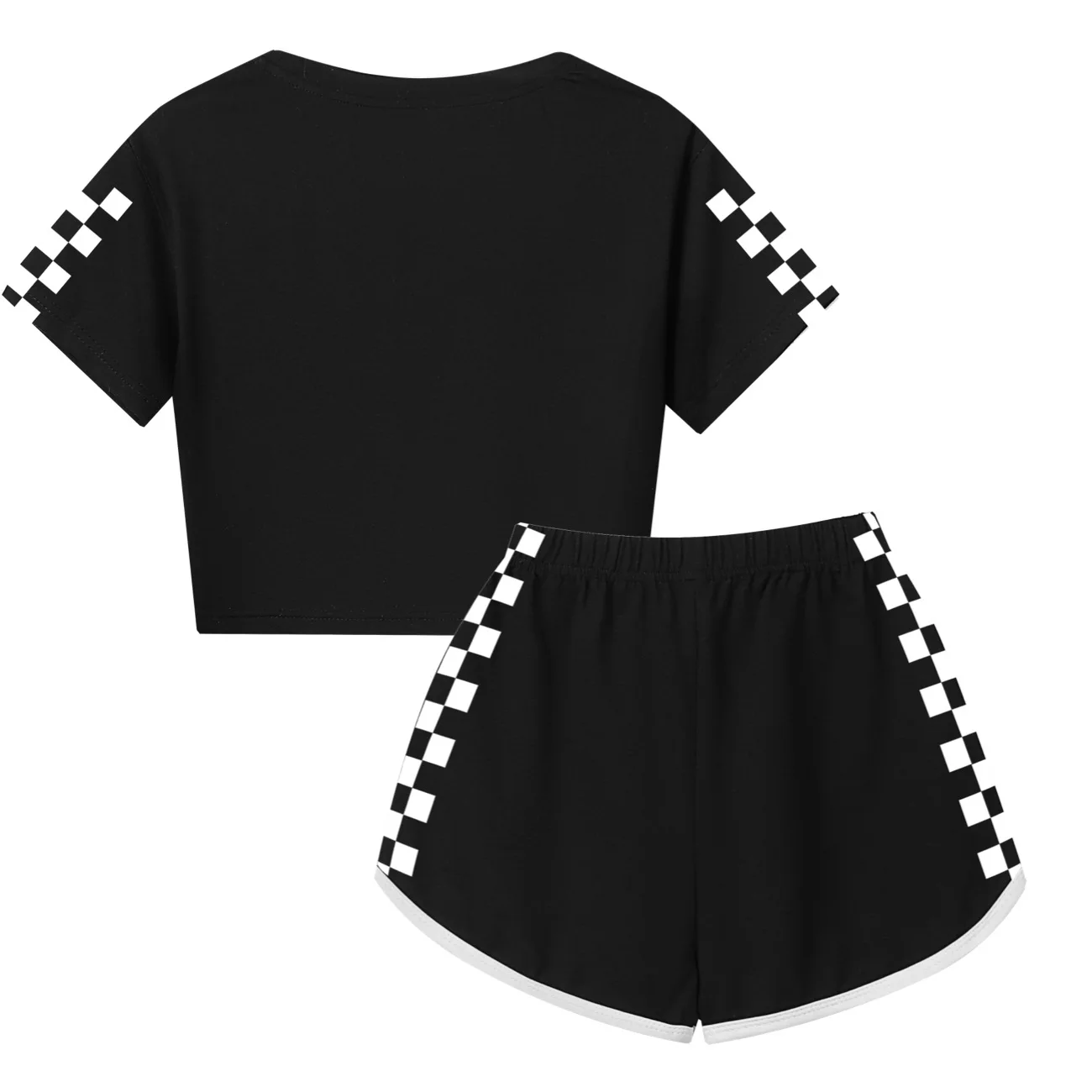 Girls T Shirt Katseye Beautiful Chaos T-shirt And Shorts Clothes Set Outfit Tee Gift for Kids Graphic Short Sleeve Shirt Summer