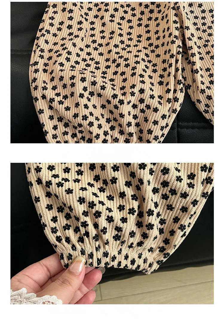 Dot Mid Waist Harem Children Trousers 1pcs Boy Girl Winter Autumn Corduroy Kids Pants