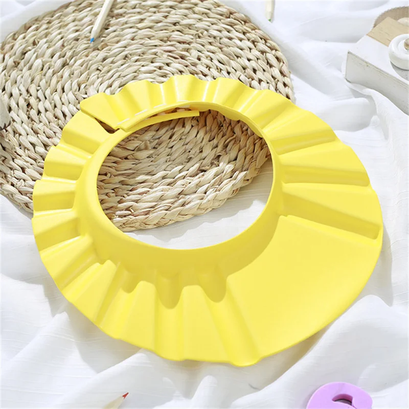 3 Colors Children Adjustable Safe Shampoo Shower Cap Bath Protection Soft EVA Caps Baby Hats Waterproof Wash Hair Shield