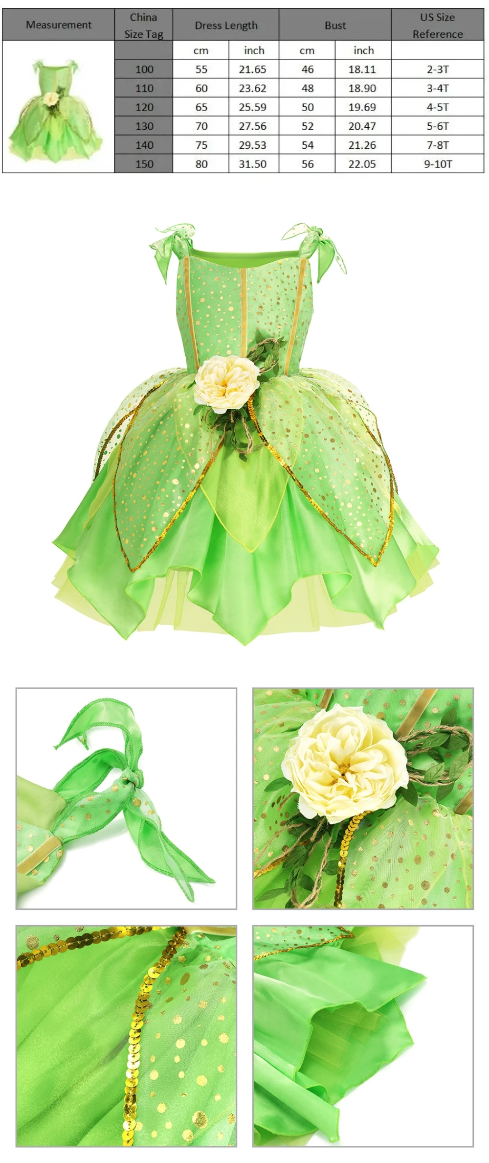 Princess Dress Collection Cinderella Snow White Aurora Rapunzel for Girls Halloween Birthday Cosplay Costume Kids 2-8Y Vestido