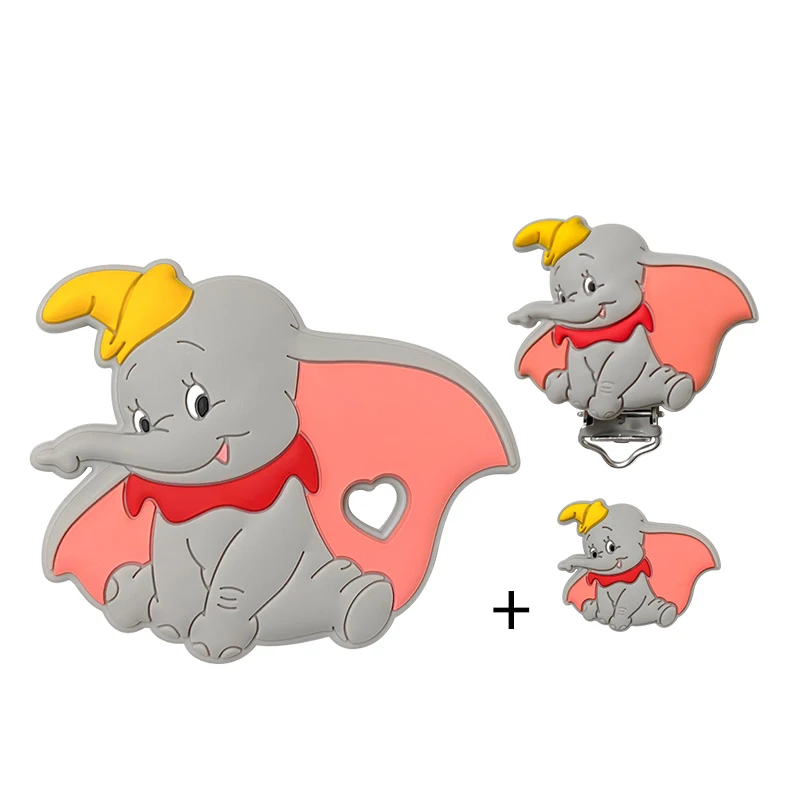 3pcs/set Silicone Cartoon Teether Nipple Clip Beads DIY Pacifier Chain Clips Beads Present Jewelry Accessories