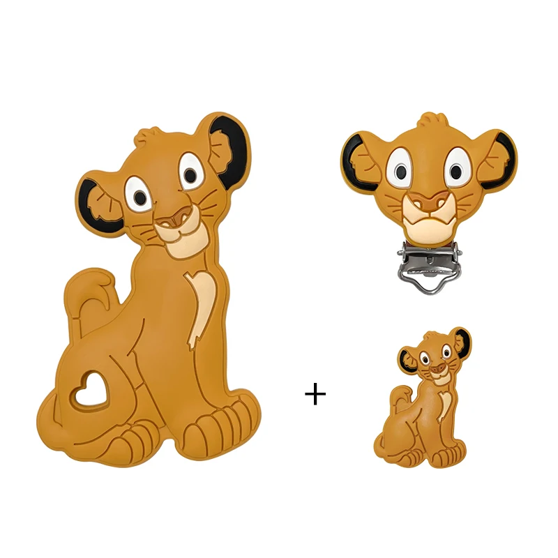 3pcs/set Silicone Cartoon Teether Nipple Clip Beads DIY Pacifier Chain Clips Beads Present Jewelry Accessories