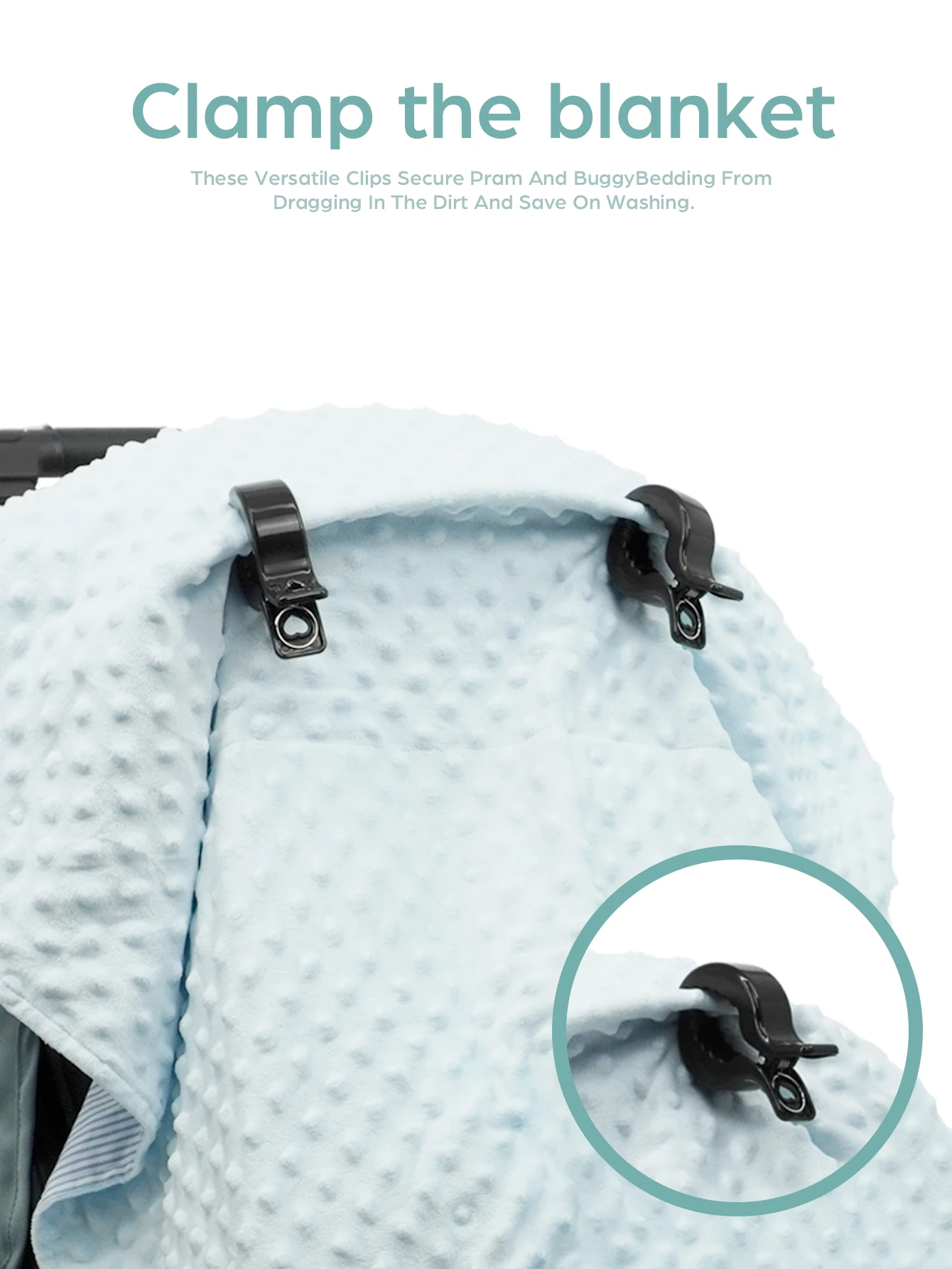 Multicolor Baby Stroller Clips Crocodile Anti-Drop Clamps for Blankets,Universal Pram/Car Seat Accessories