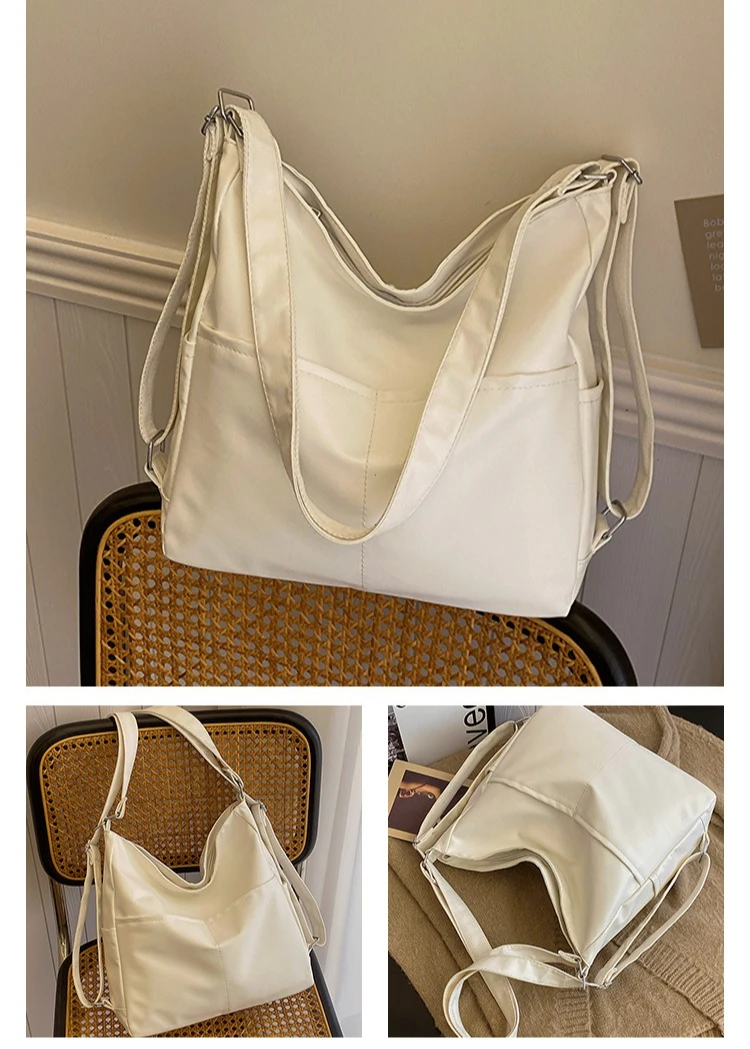 University Student Women's Tote Bag Hot Sale of The Season New Versatile High-End Large Capacity Commuter Backpack Autumn Winter