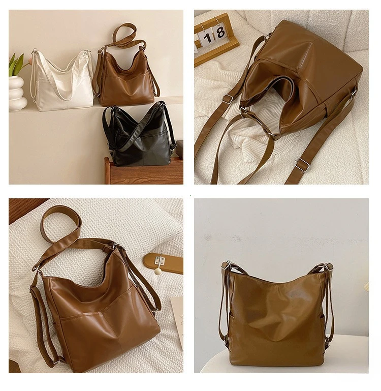 University Student Women's Tote Bag Hot Sale of The Season New Versatile High-End Large Capacity Commuter Backpack Autumn Winter