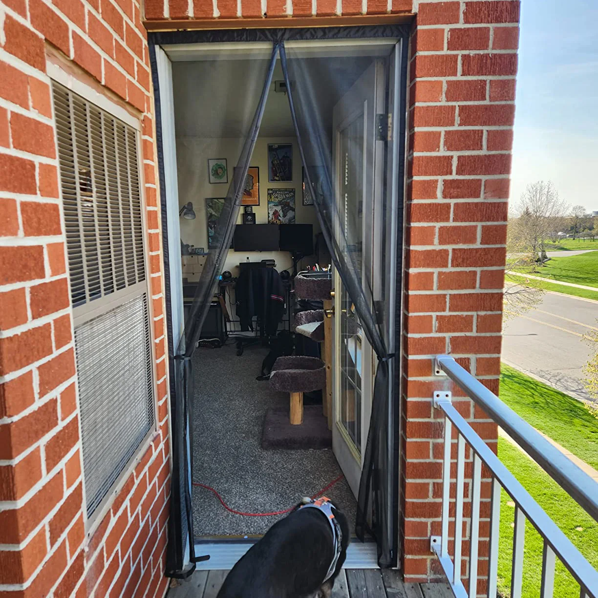 Magnetic Mosquito Screen Door,Fiberglass Mesh Curtain,Auto Closing Insect-Proof,Hands-Free Net for Patio,Front French Doors