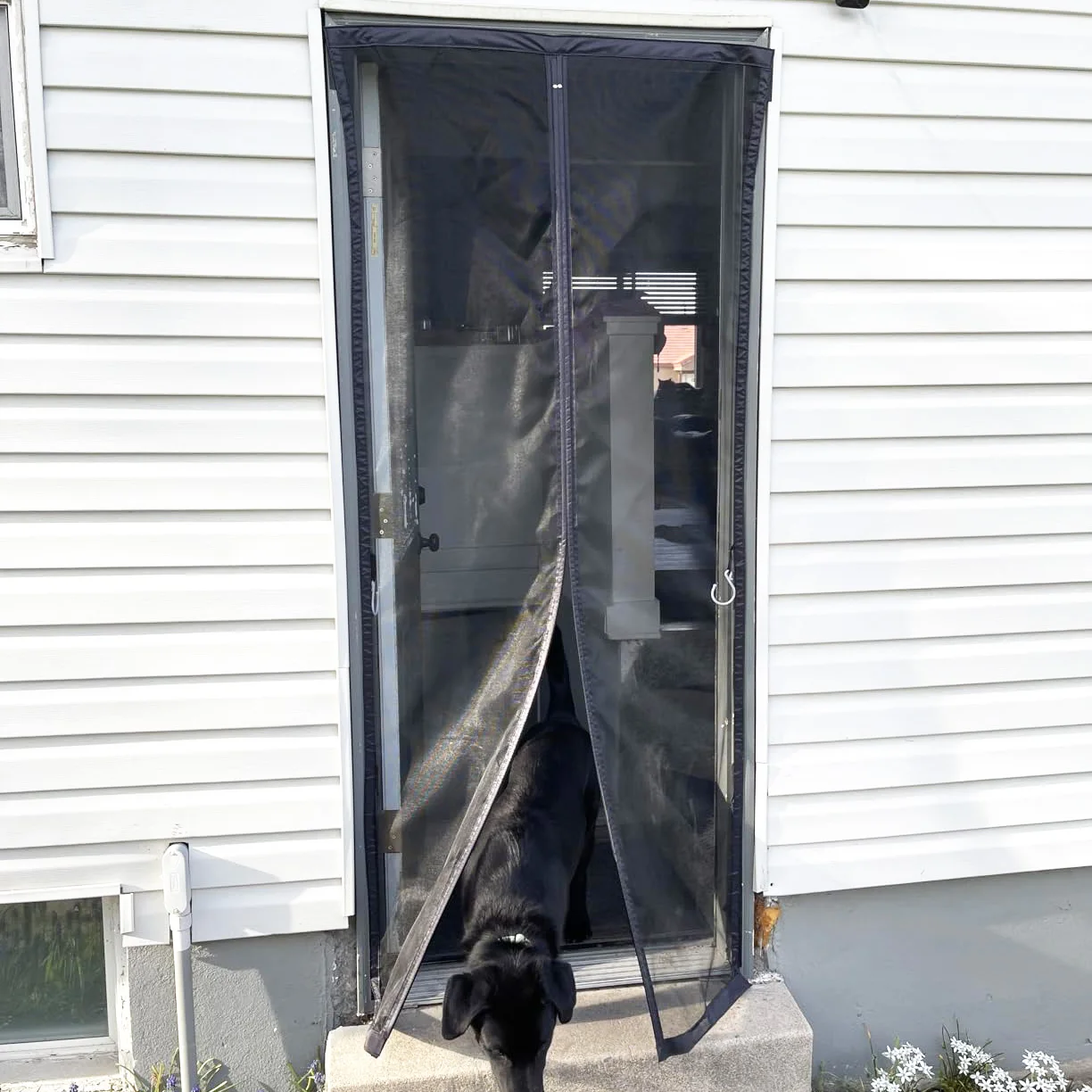 Magnetic Mosquito Screen Door,Fiberglass Mesh Curtain,Auto Closing Insect-Proof,Hands-Free Net for Patio,Front French Doors