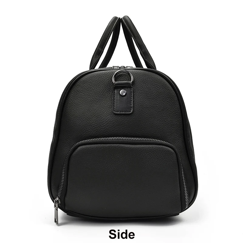 Luxury Genuine Leather Men Women Travel Bag Cow Leather Carry On Luggage Bag Travel Shoulder Bag Male Female Weekend Duffle Bag